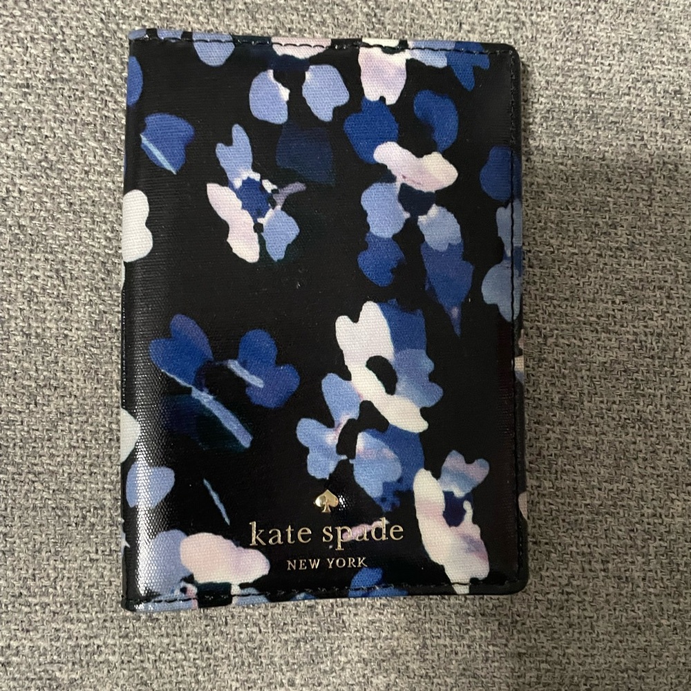 Kate Spade Blue and Black Floral Cover